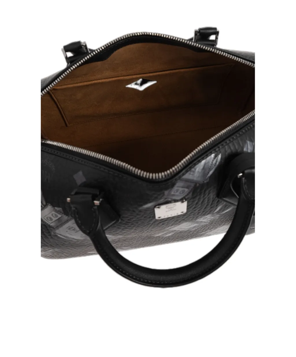 Top-Zip Single-Shoulder Bag