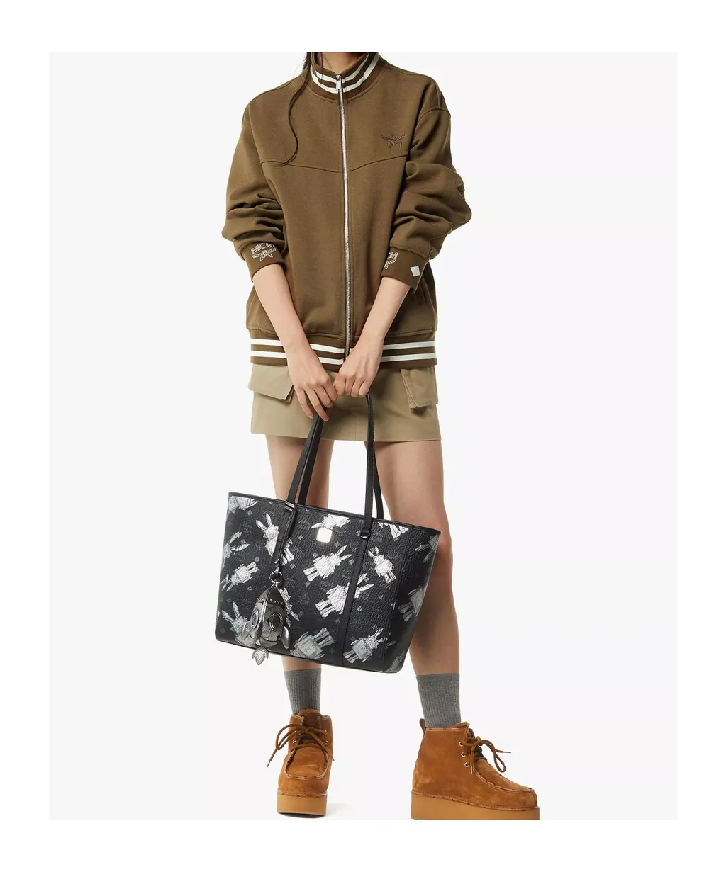 Toni Top-Zip Shopper In Rabot Visetos