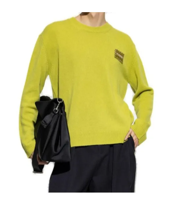 Marni Logo Patch Crewneck Jumper