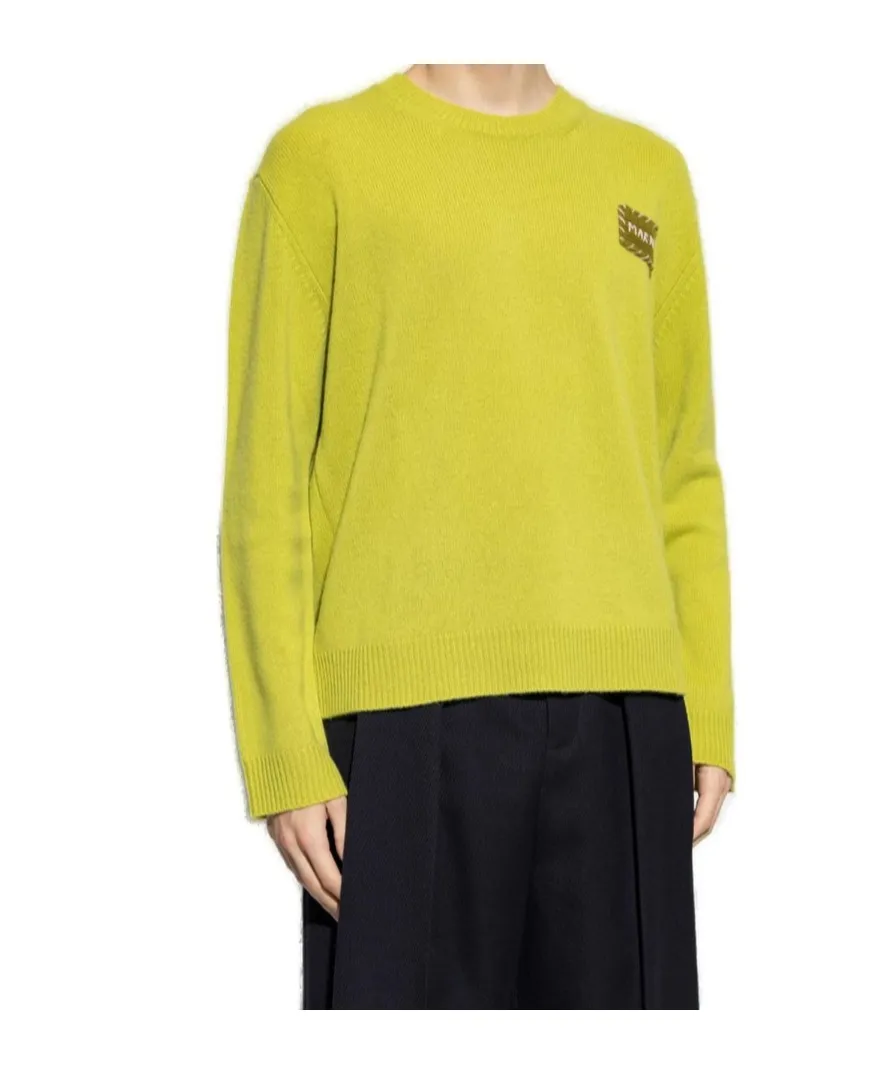 Marni Logo Patch Crewneck Jumper