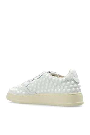 Autry Medalist Studded Lace-Up Sneakers