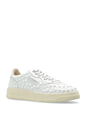 Autry Medalist Studded Lace-Up Sneakers