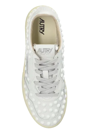 Autry Medalist Studded Lace-Up Sneakers