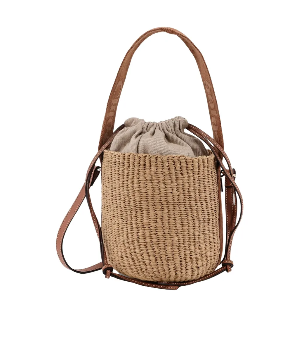Chloé Woody Drawstring Small Basket Bag