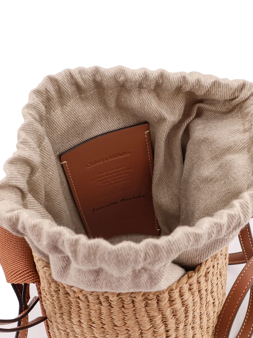 Chloé Woody Drawstring Small Basket Bag