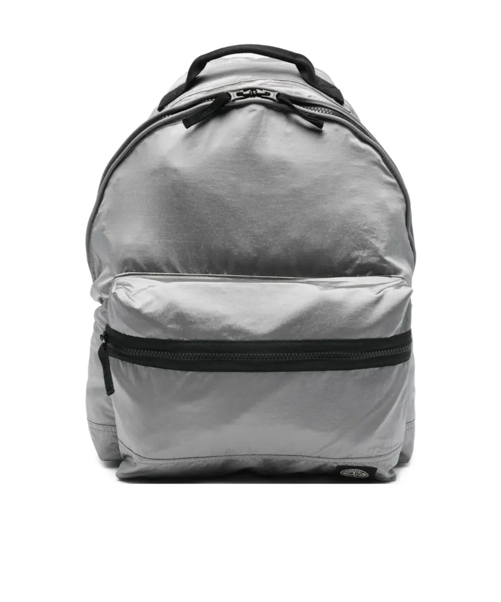 Stone Island Logo Patch Zipped Backpack