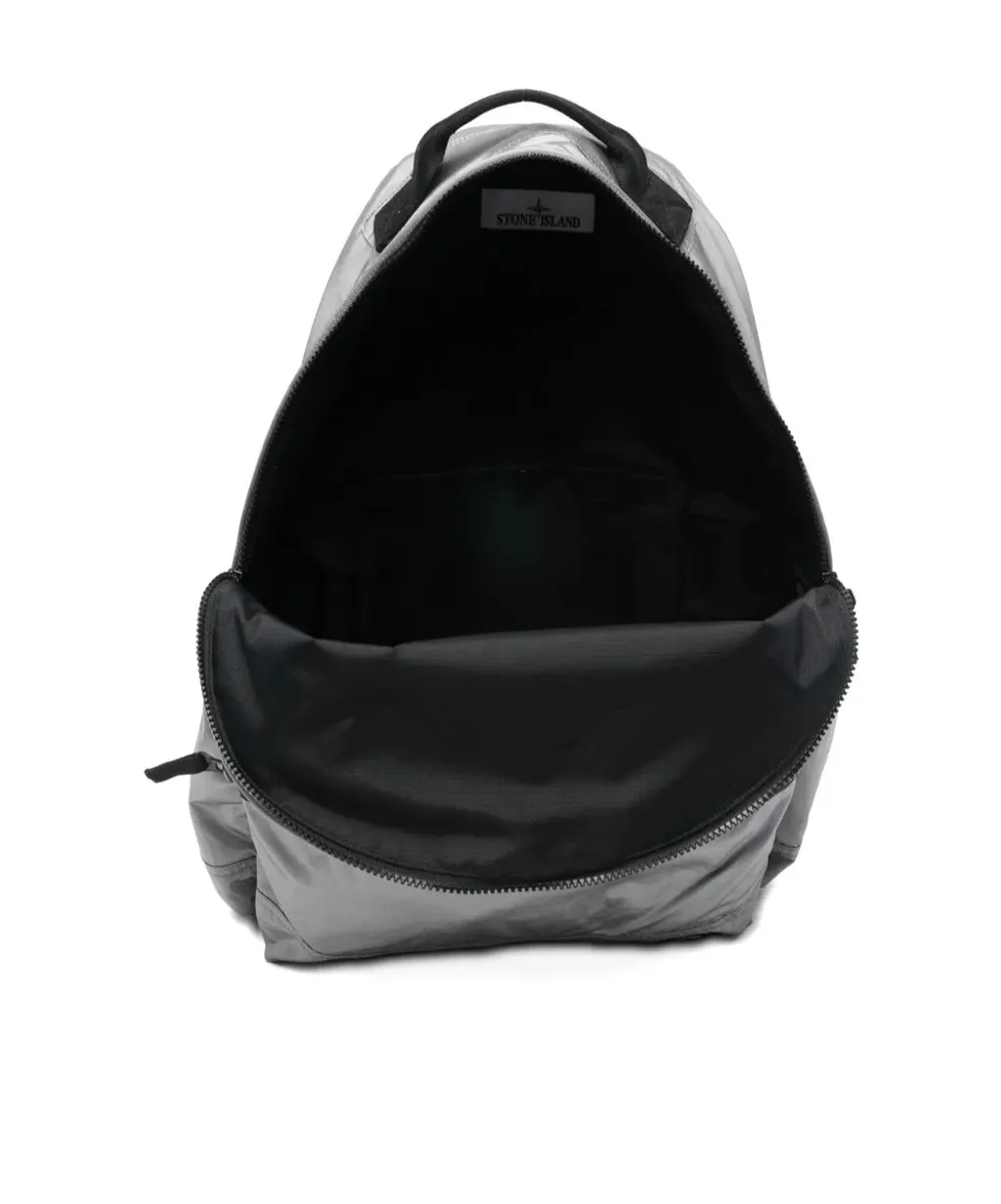 Stone Island Logo Patch Zipped Backpack