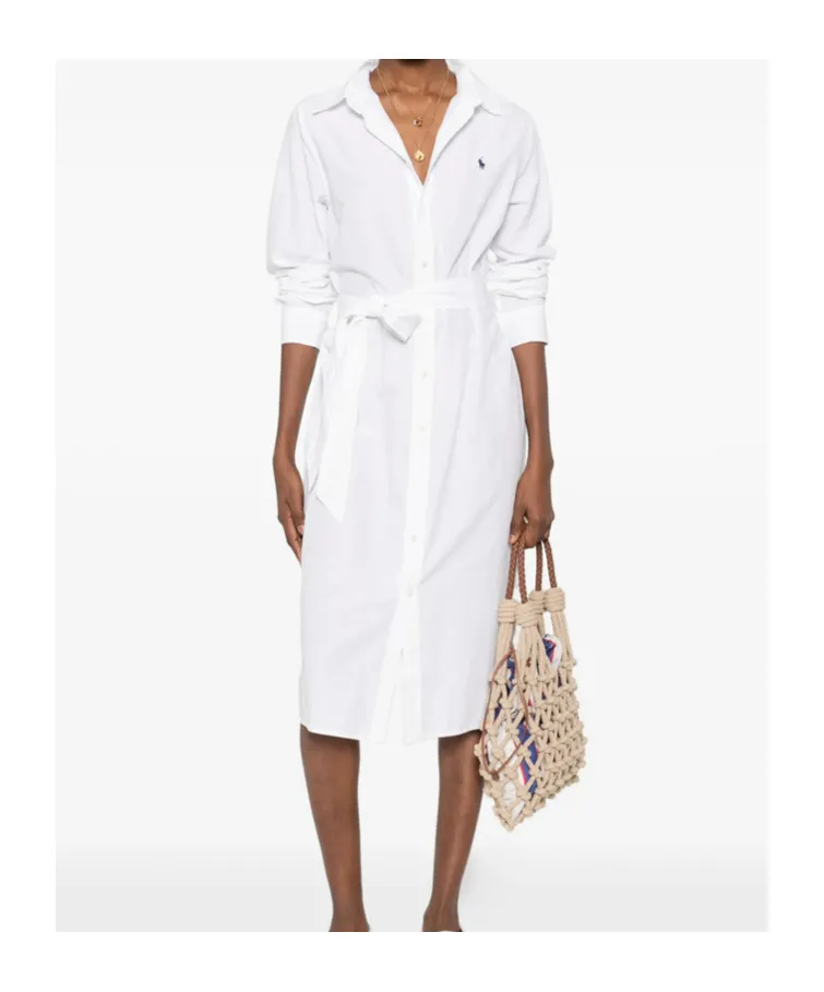 Polo Ralph Lauren Long-Sleeved Shirt Dress