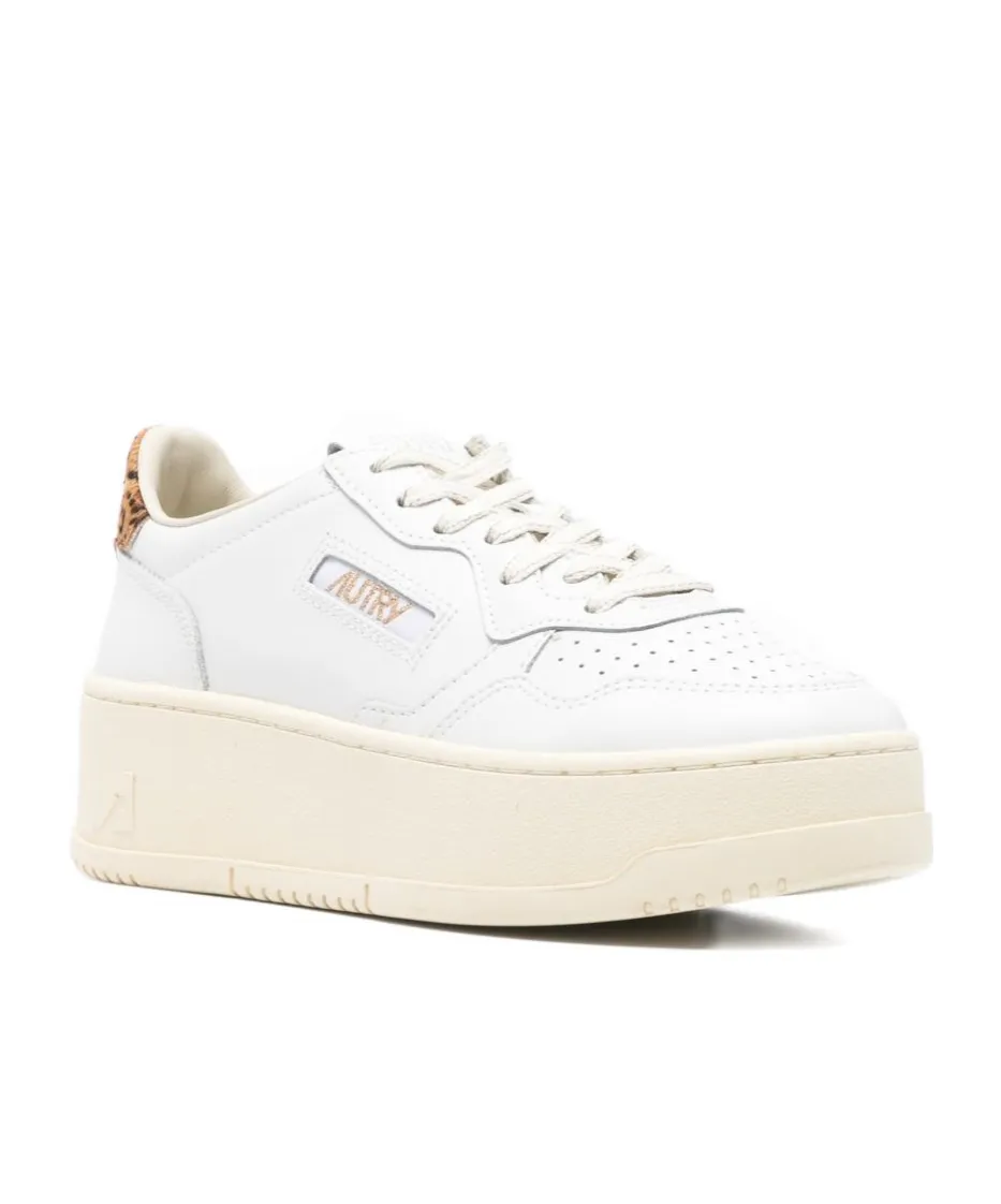 Autry Medalist Platform Lace-Up Sneakers