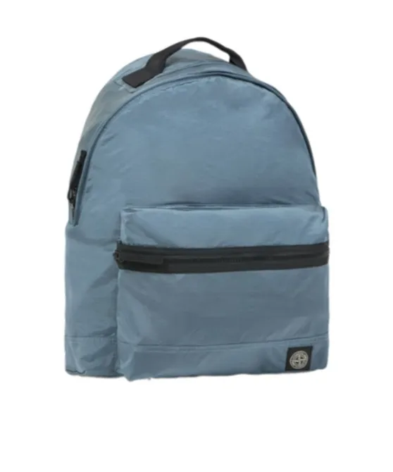 Stone Island Logo Patch Zipped Backpack