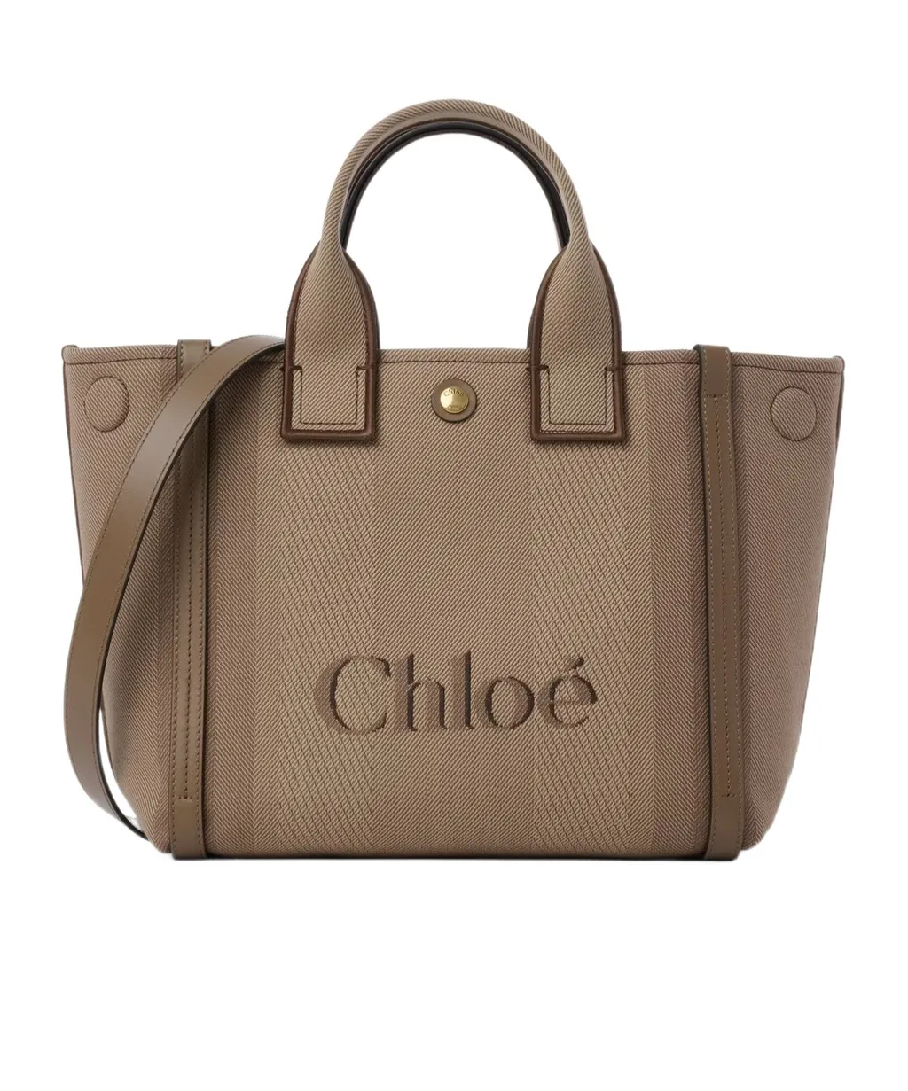 Chloé Carry Logo Detailed Small Tote Bag