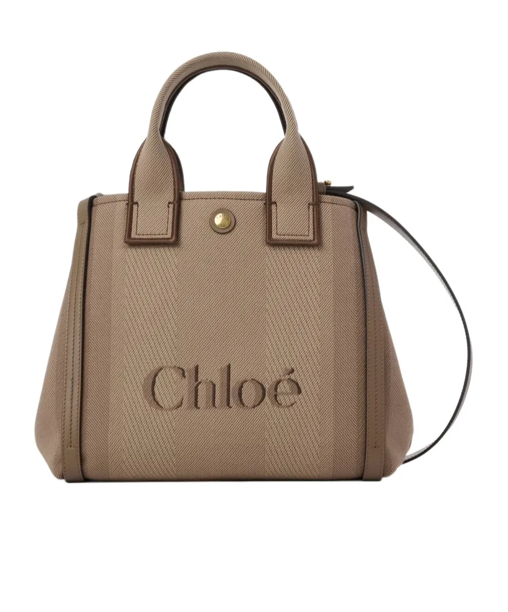Chloé Carry Logo Detailed Small Tote Bag
