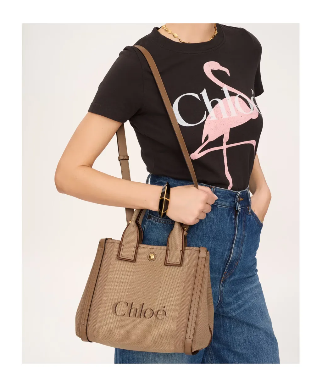 Chloé Carry Logo Detailed Small Tote Bag