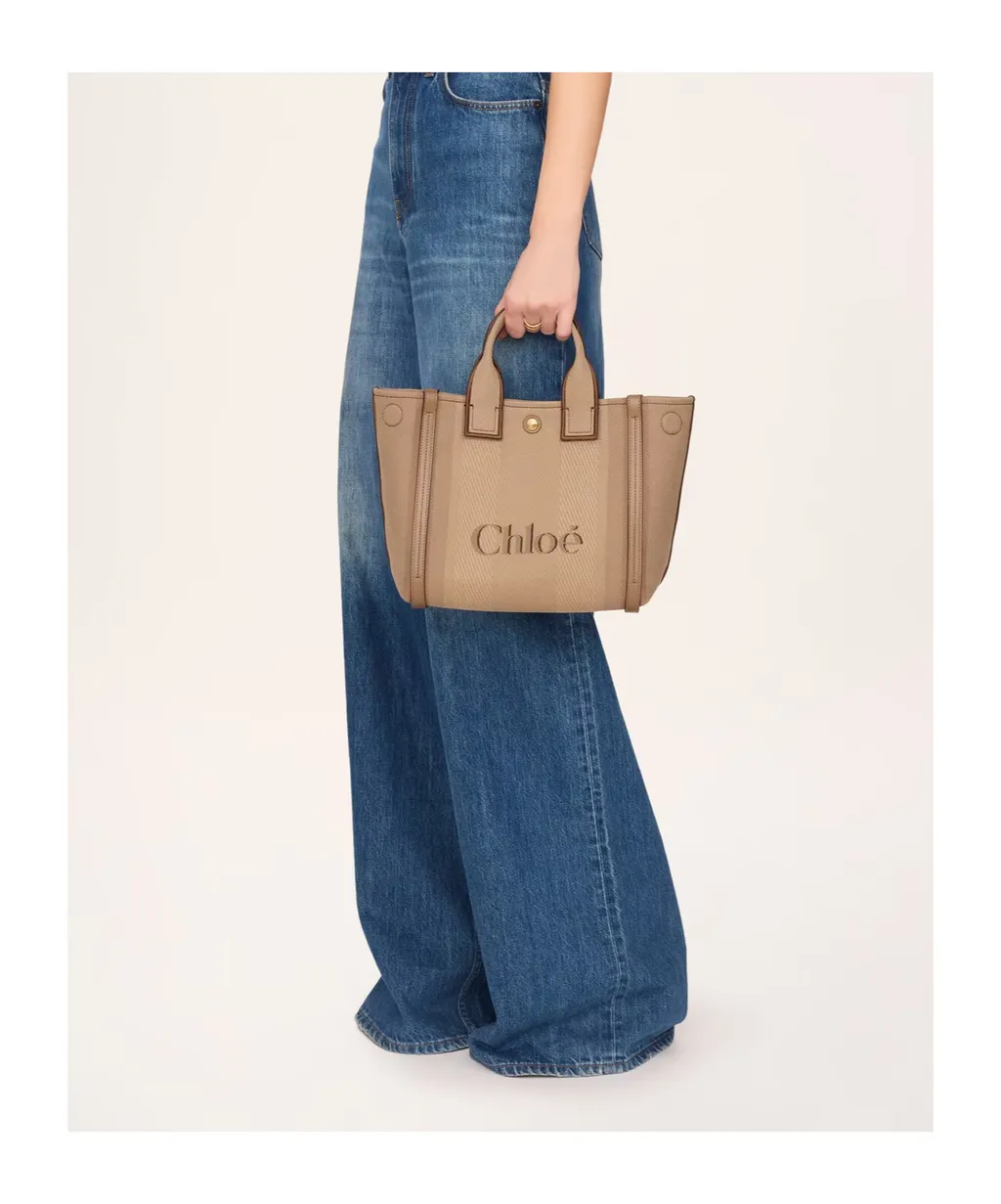 Chloé Carry Logo Detailed Small Tote Bag