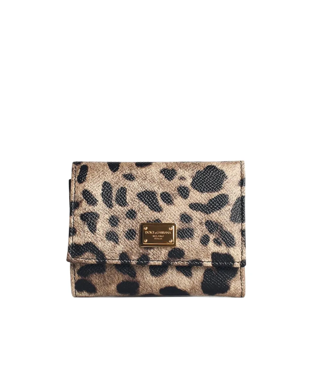 Leopard-Print Zip Wallet
