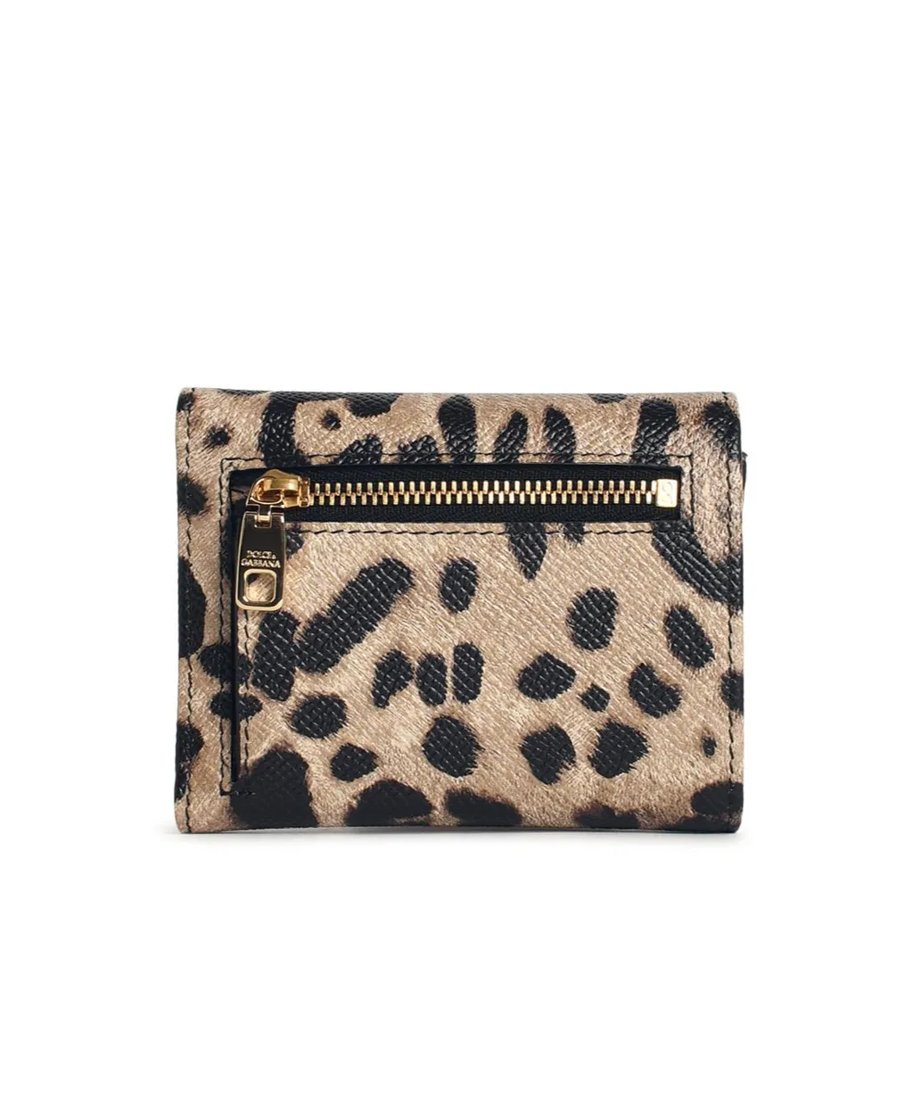 Leopard-Print Zip Wallet