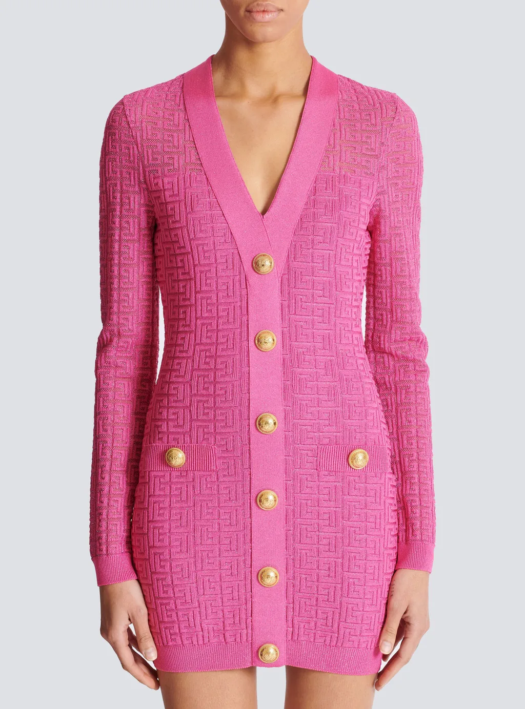 Monogrammed Knit Dress