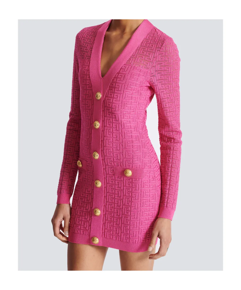 Monogrammed Knit Dress