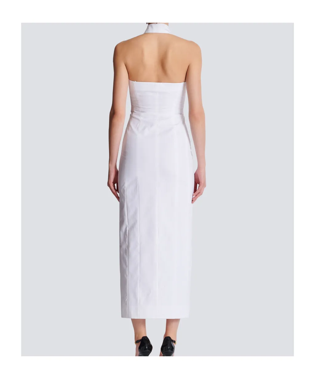Bodycon Backless Poplin Dress