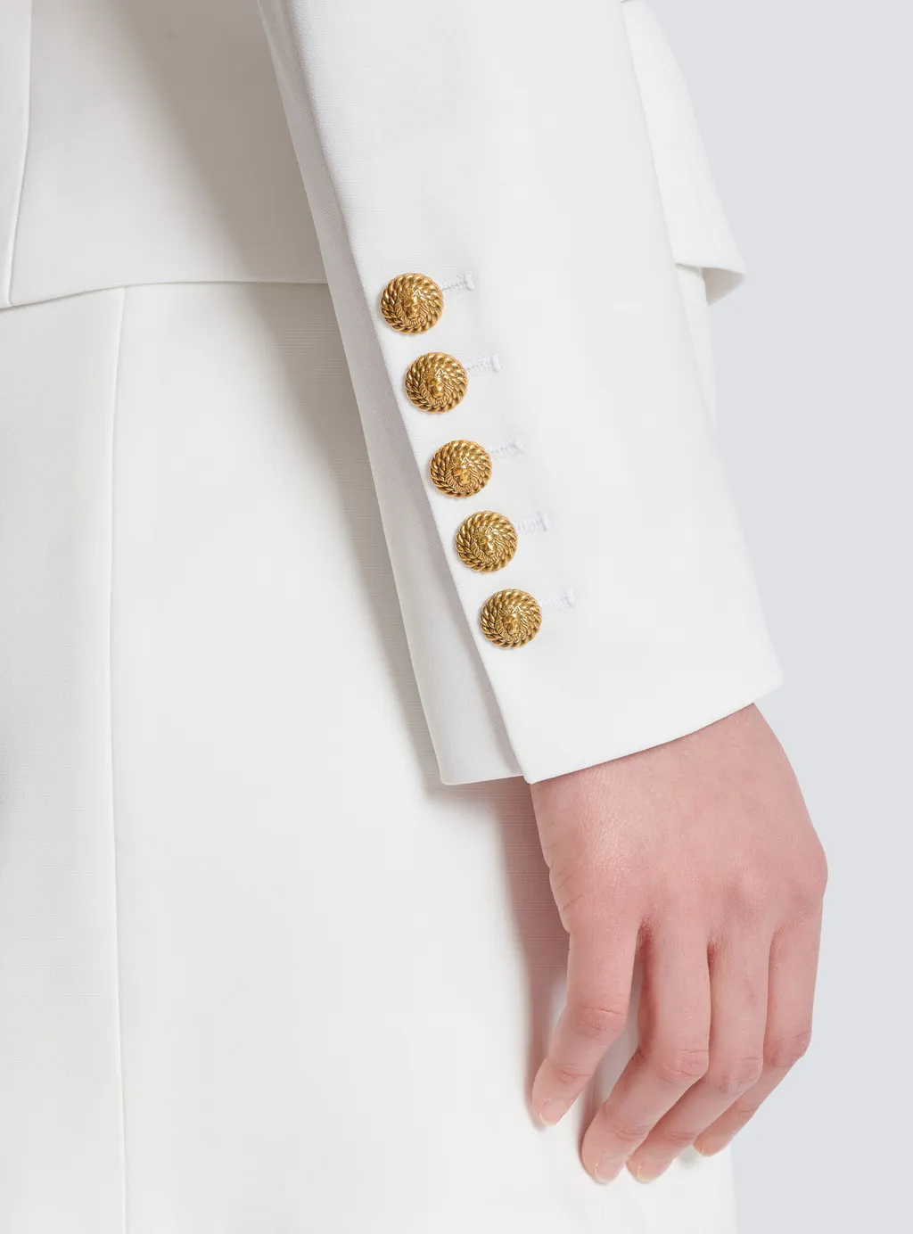 6-Buttons Two-Tone Jacket