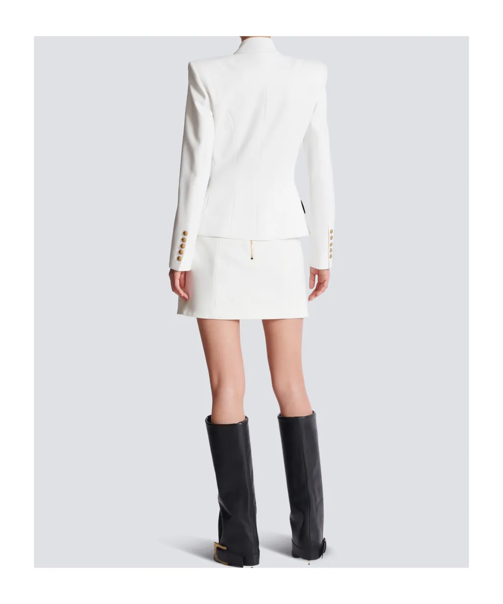6-Buttons Two-Tone Jacket