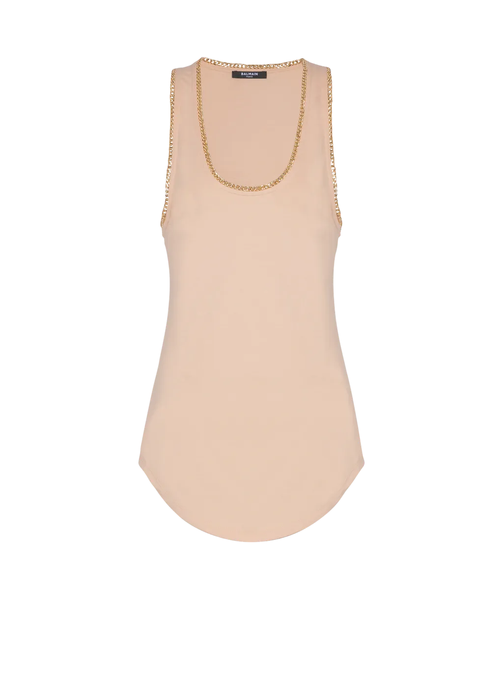 Relaxed Jersey Tank Top With Chains