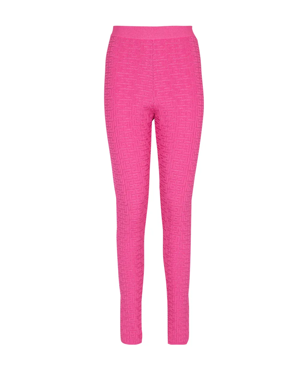 Knit Leggings With Monogram