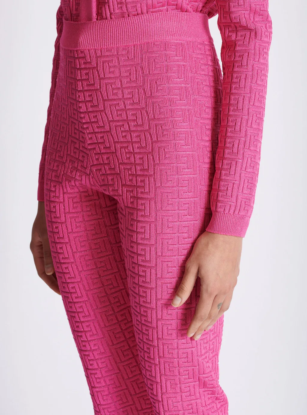Knit Leggings With Monogram