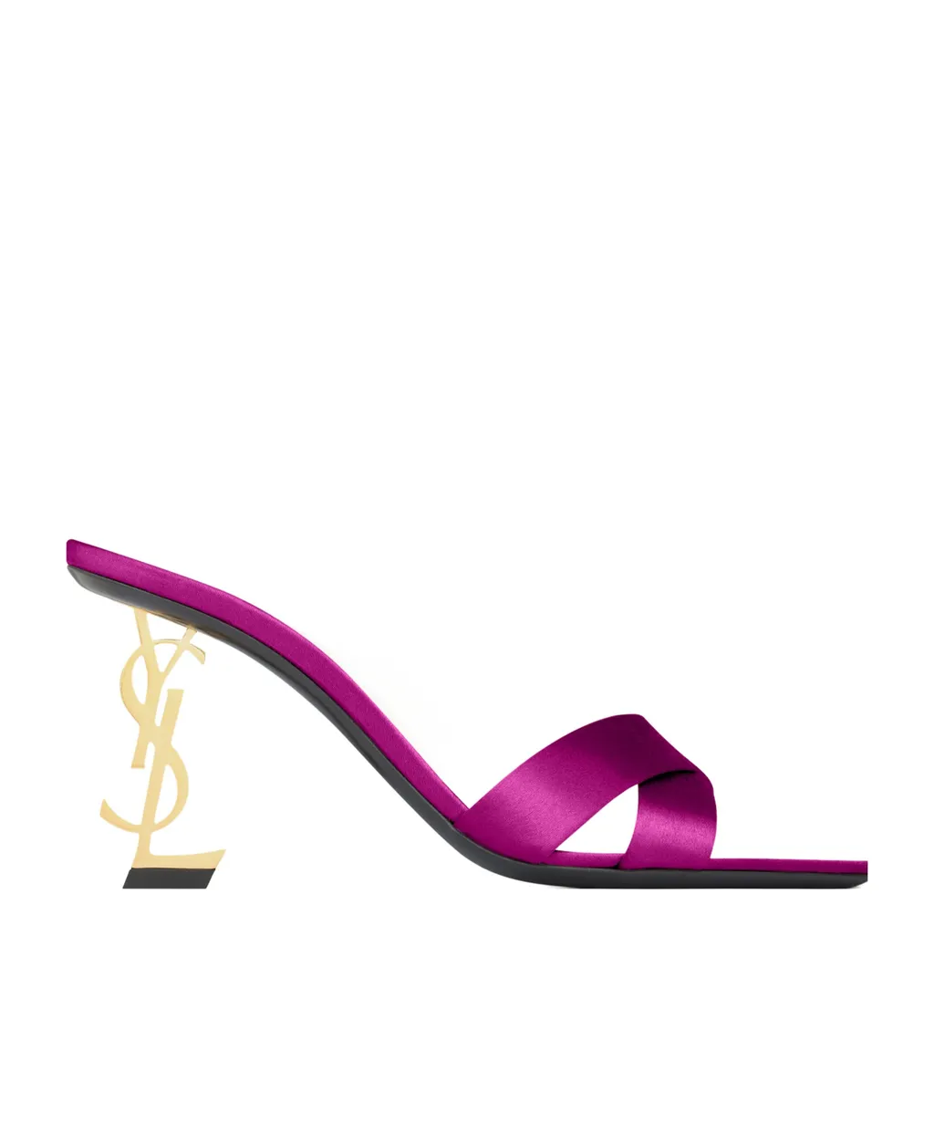 Opyum Mules In Satin Crepe
