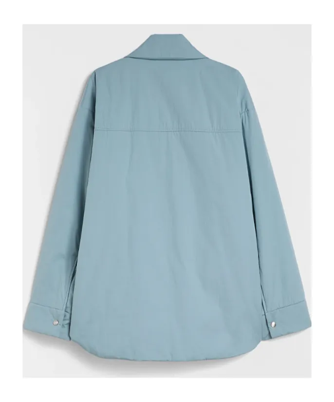 Cotton Poplin Padded Overshirt