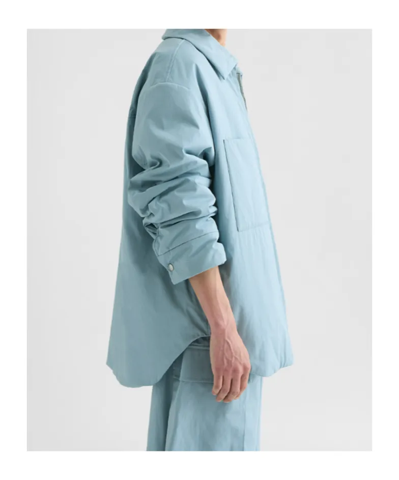 Cotton Poplin Padded Overshirt