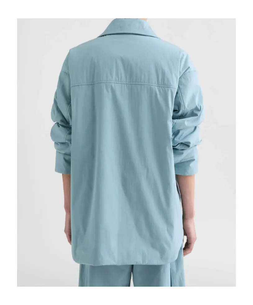 Cotton Poplin Padded Overshirt