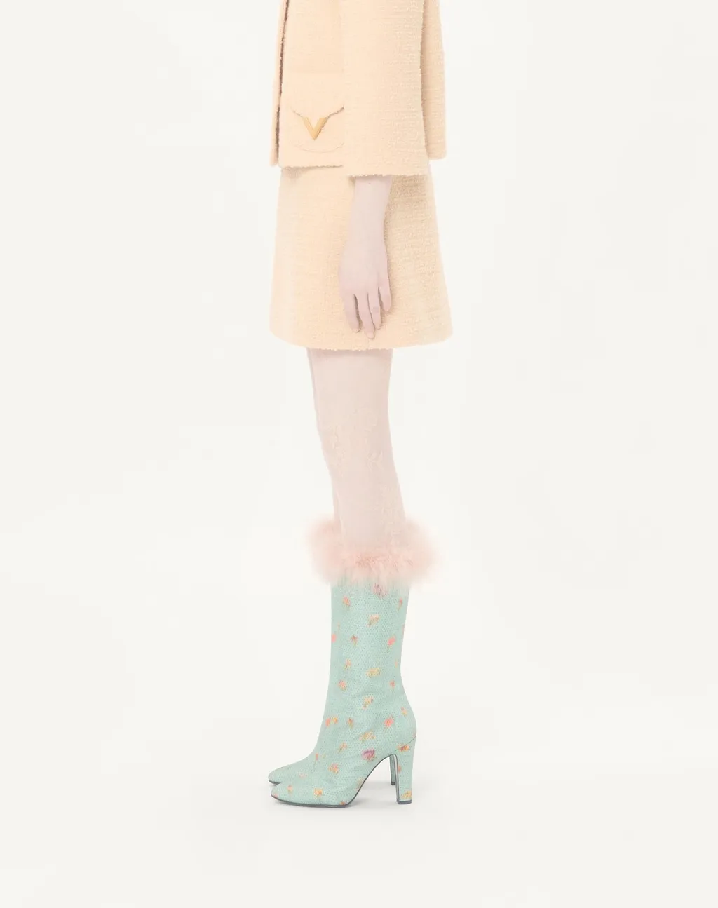 Valentino Logo Plaque Mini Skirt