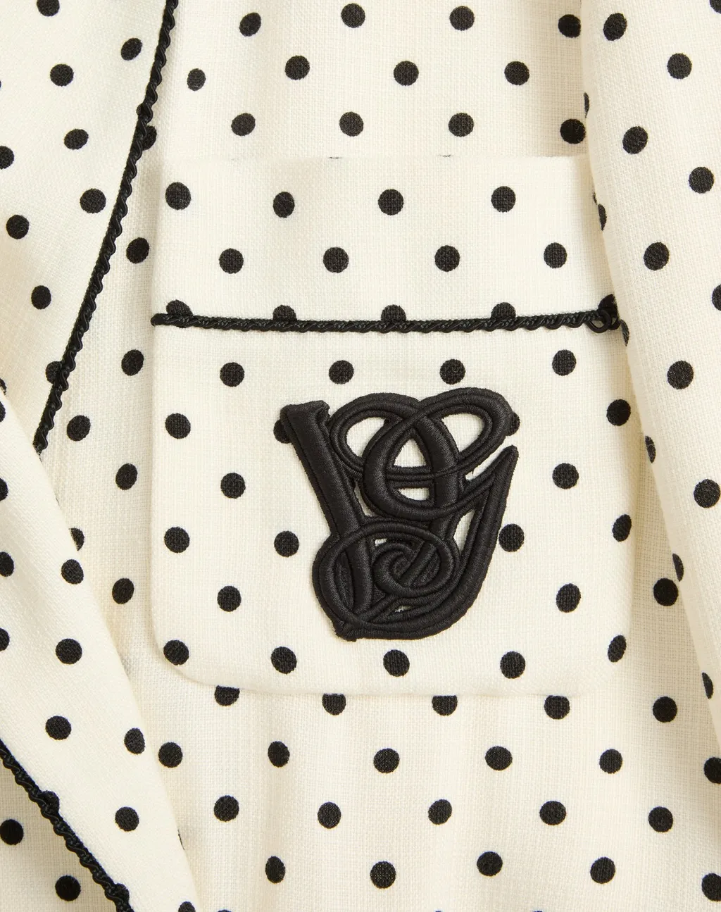 Valentino Polka Dot Printed Belted Blazer