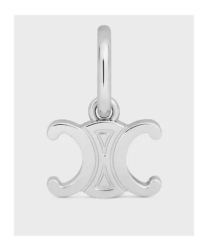 Celine Charms Triomphe In Brass With Rhodium Finish
