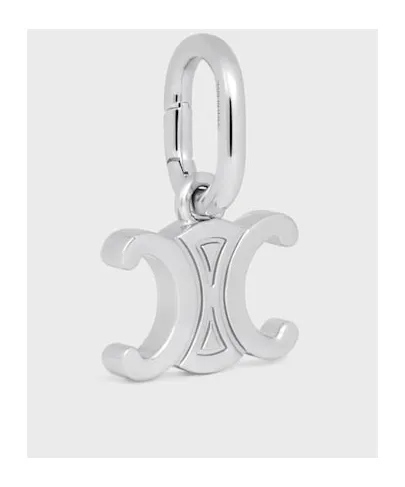 Celine Charms Triomphe In Brass With Rhodium Finish