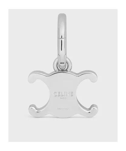 Celine Charms Triomphe In Brass With Rhodium Finish