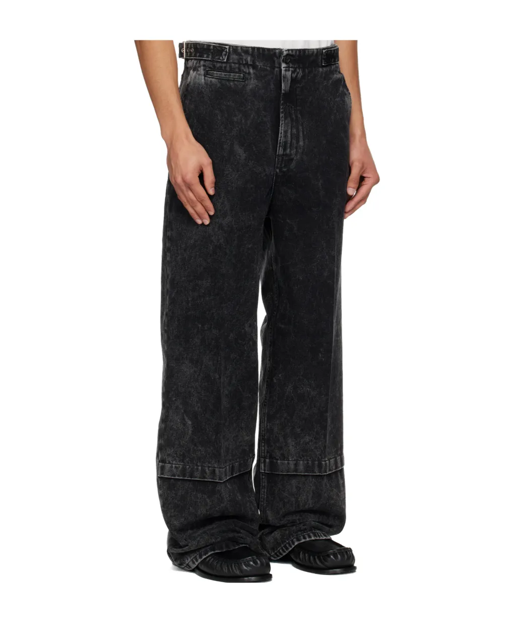 Washed Non-Stretch Jeans