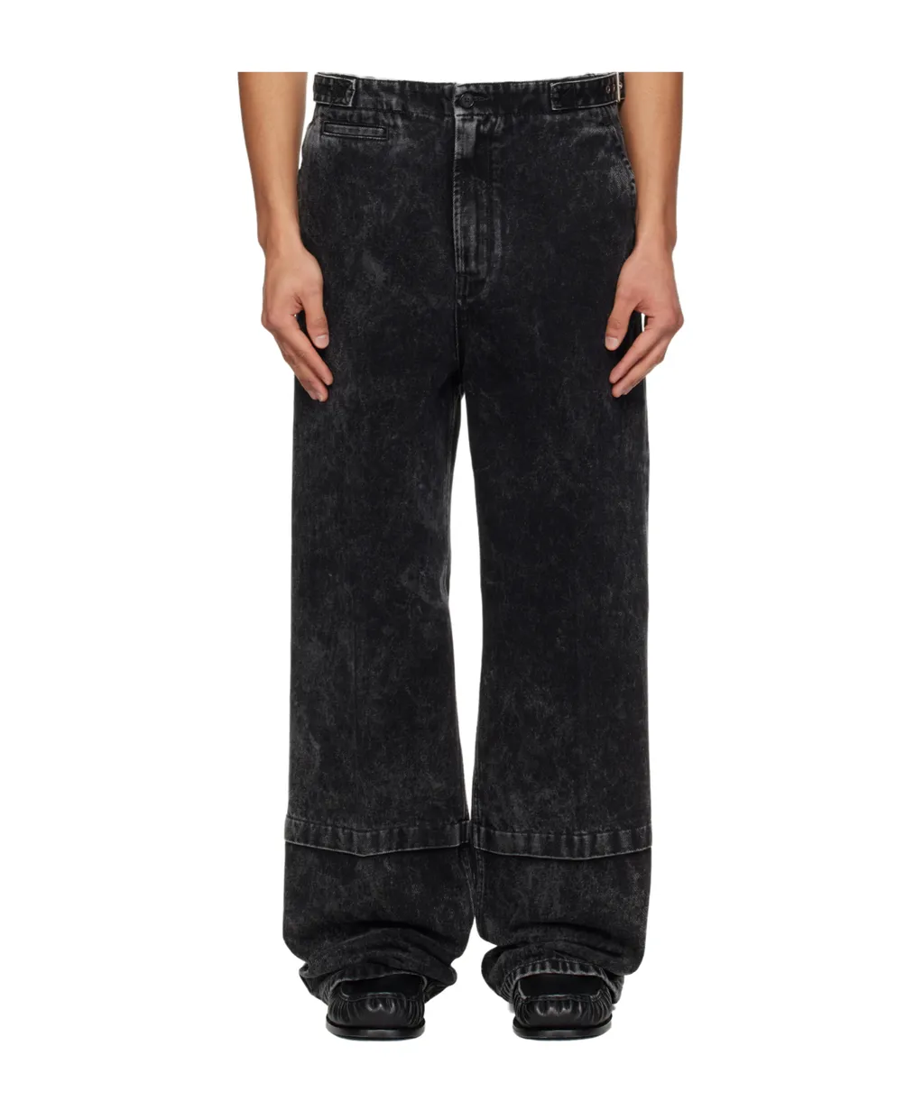 Washed Non-Stretch Jeans