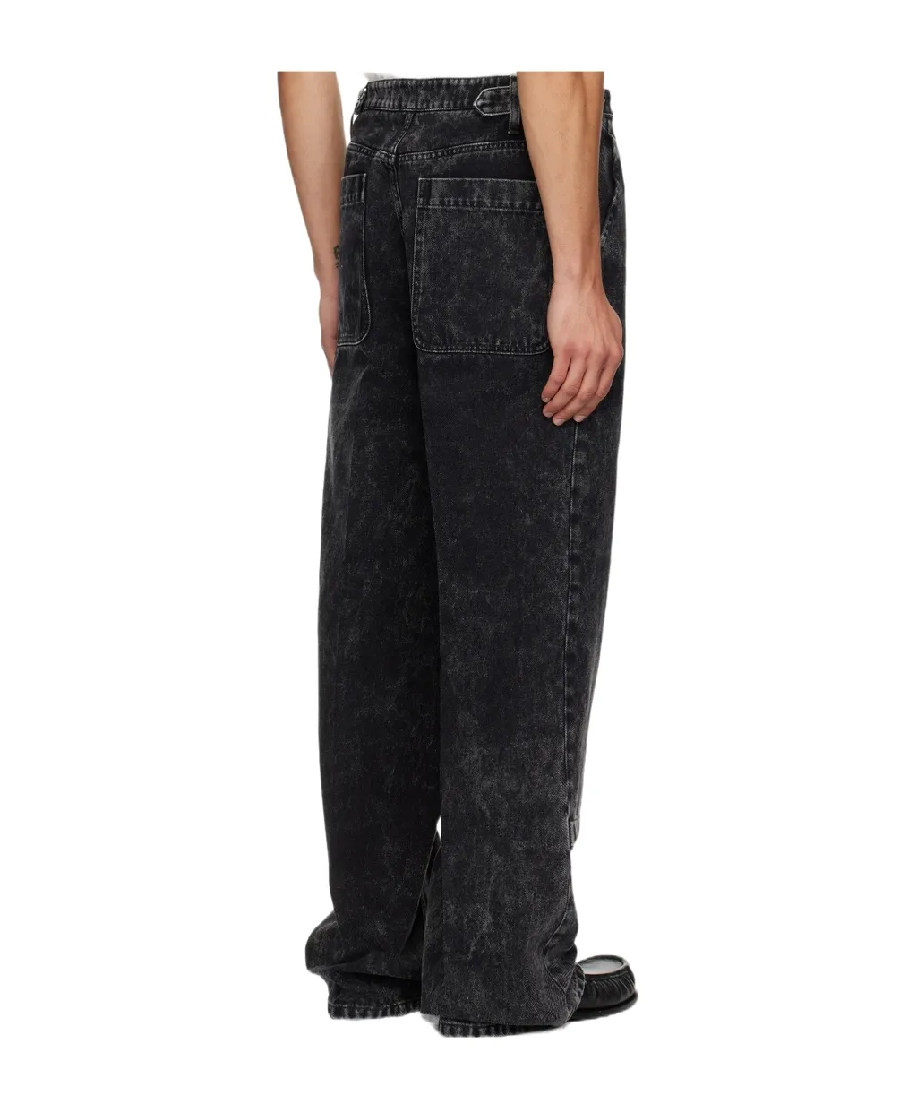 Washed Non-Stretch Jeans