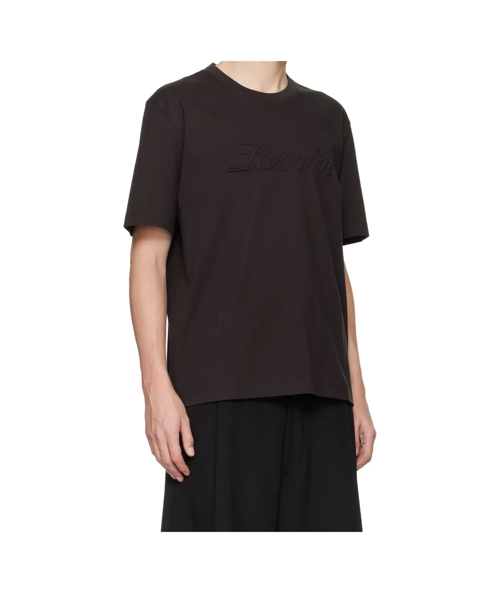Debossed Script Logo T-Shirt