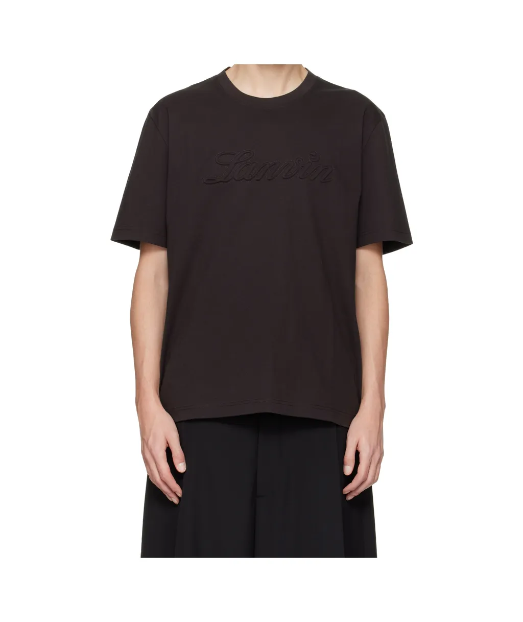 Debossed Script Logo T-Shirt