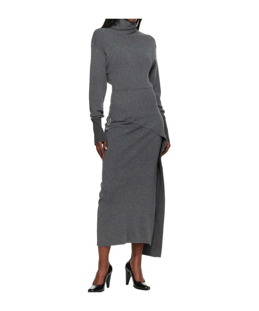 Wool And Cashmere Blend Long Dress