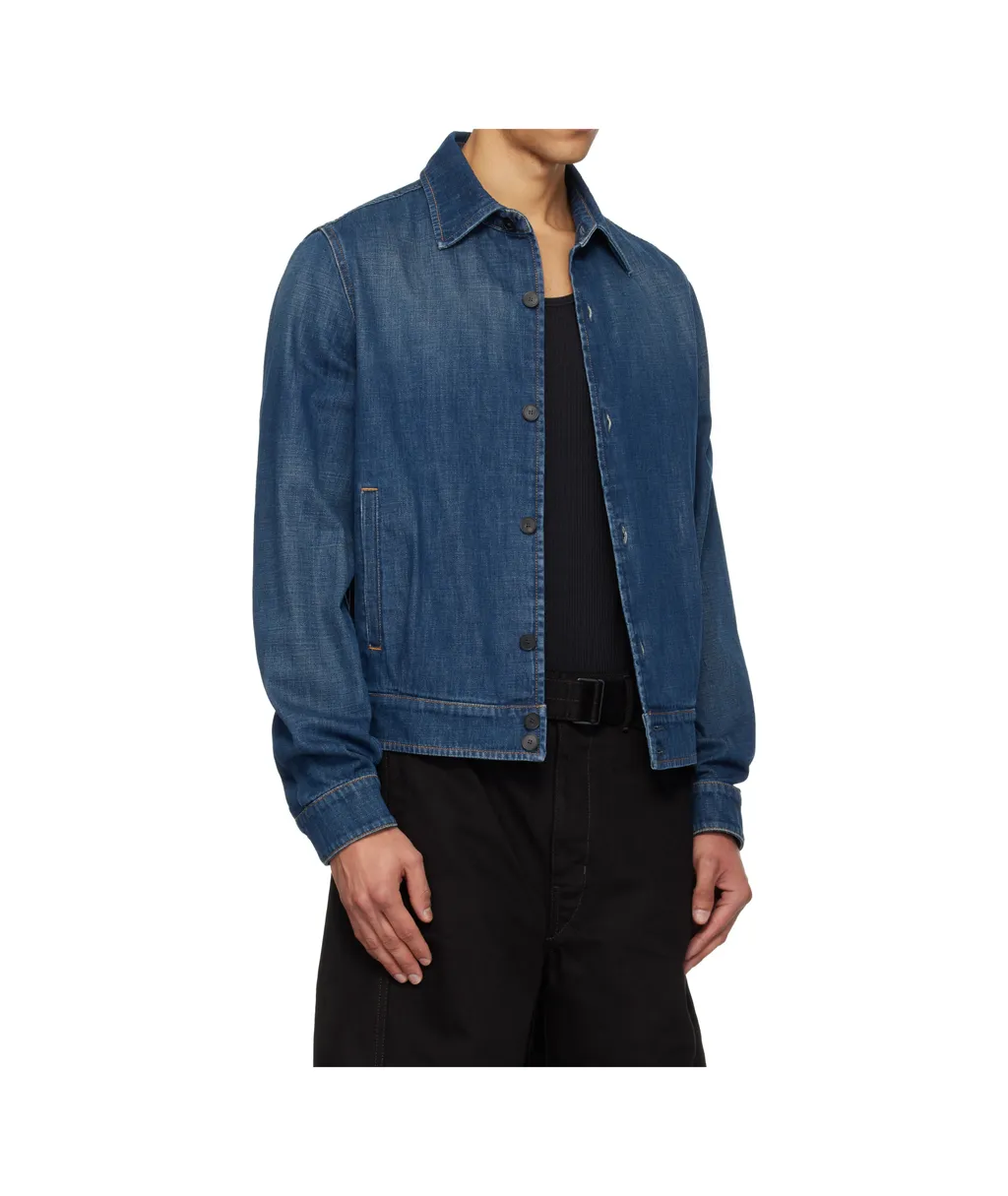 Lanvin Straight Hem Button-Up Overshirt