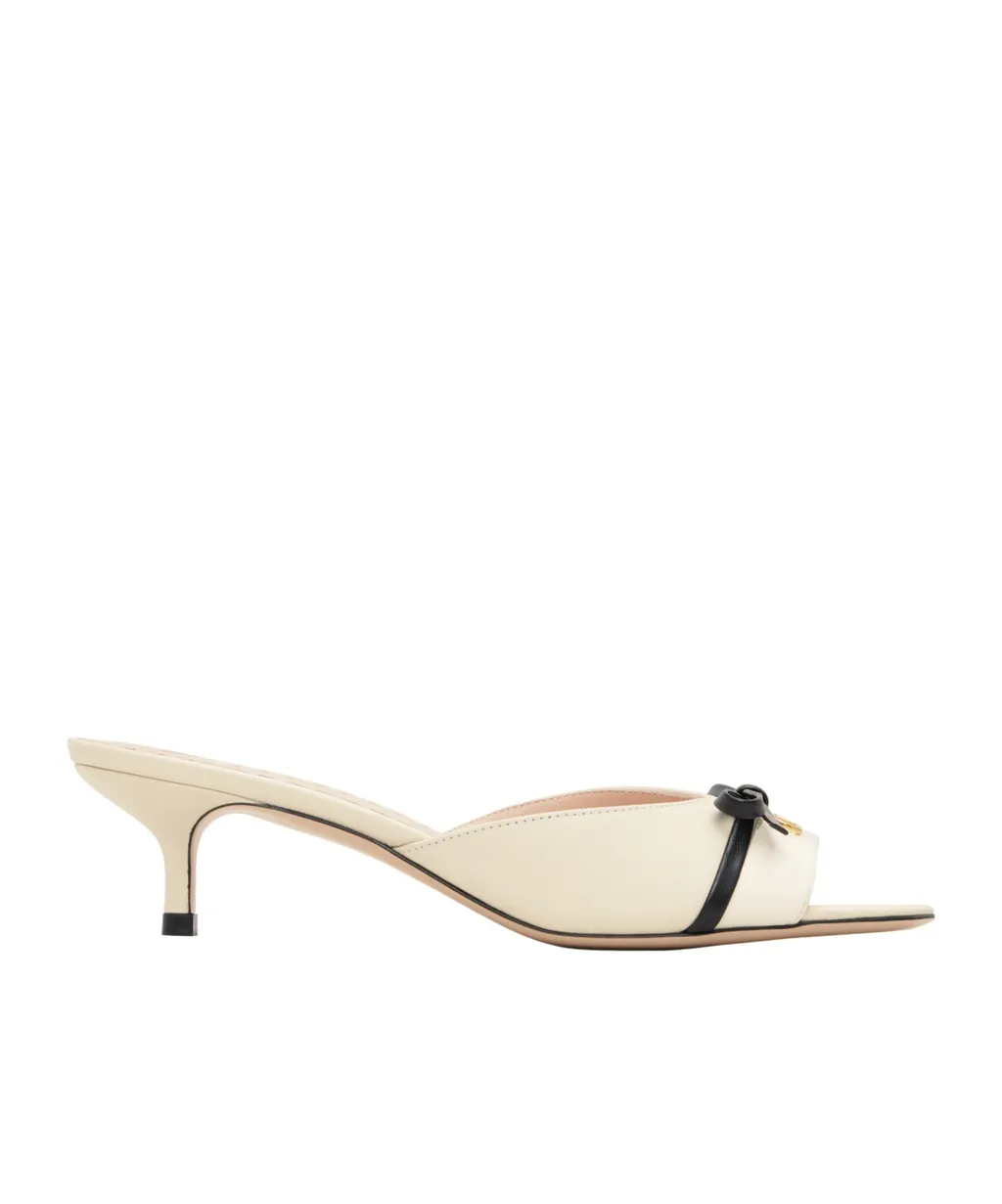 40Mm Bow-Detail Kitten-Heel Sandals