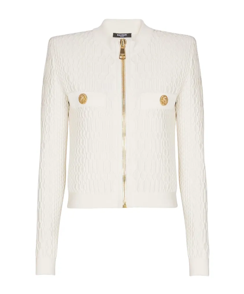 Crocodile Knit Jacket