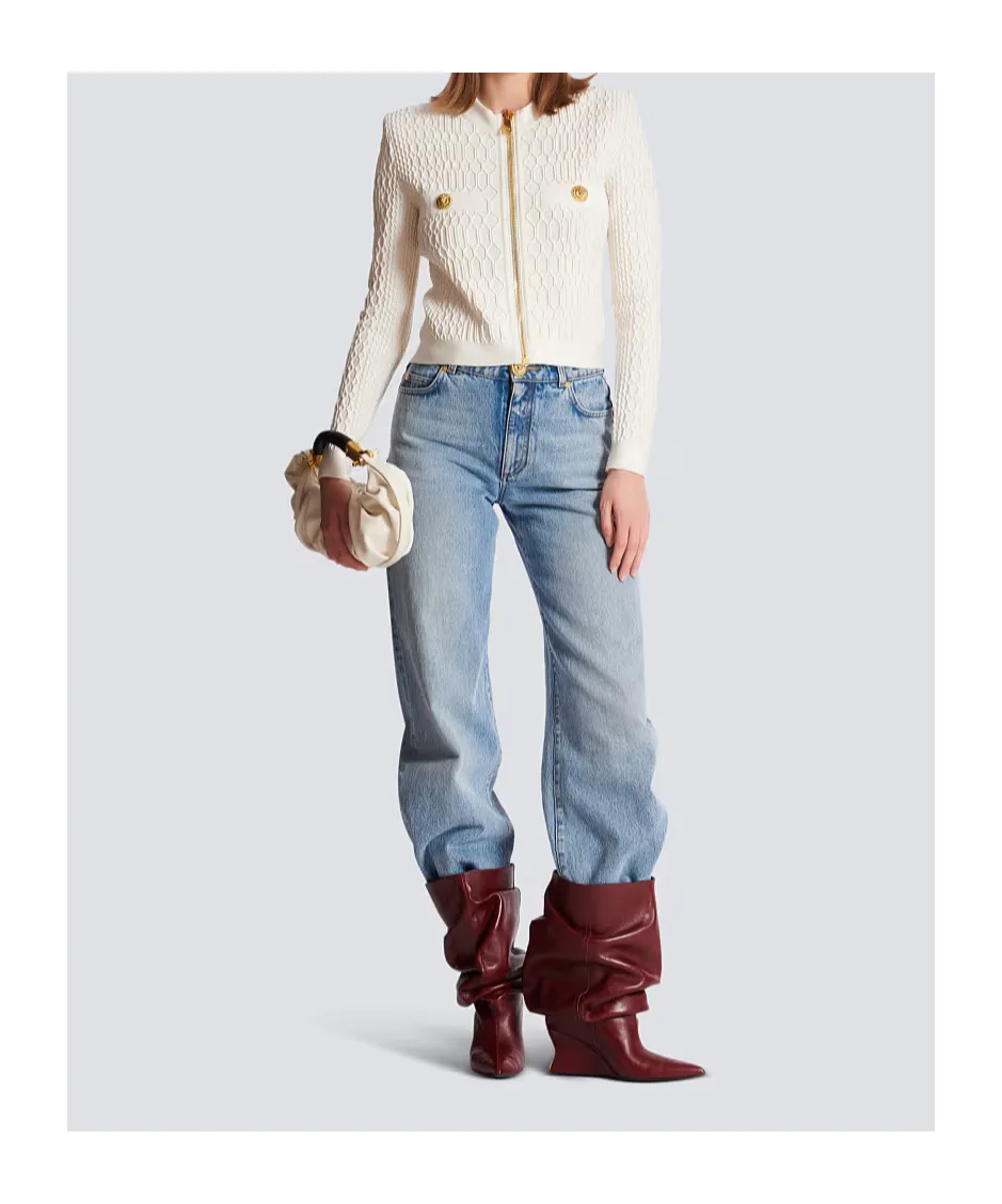 Crocodile Knit Jacket