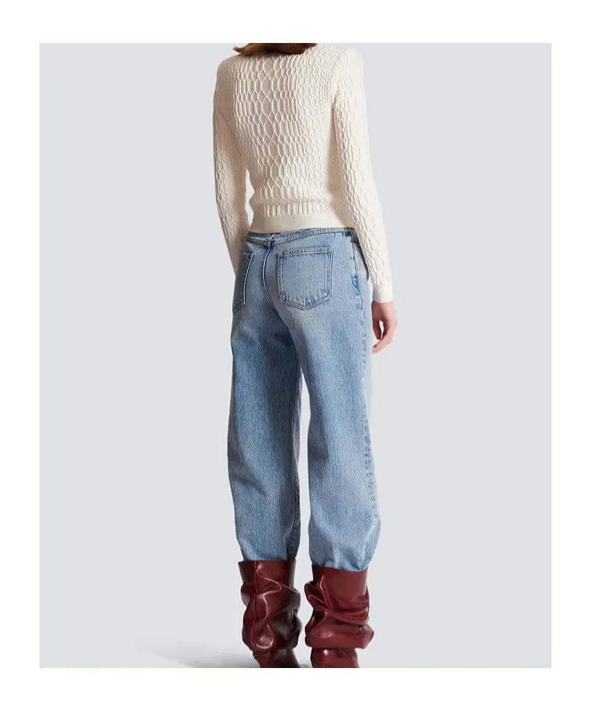Crocodile Knit Jacket