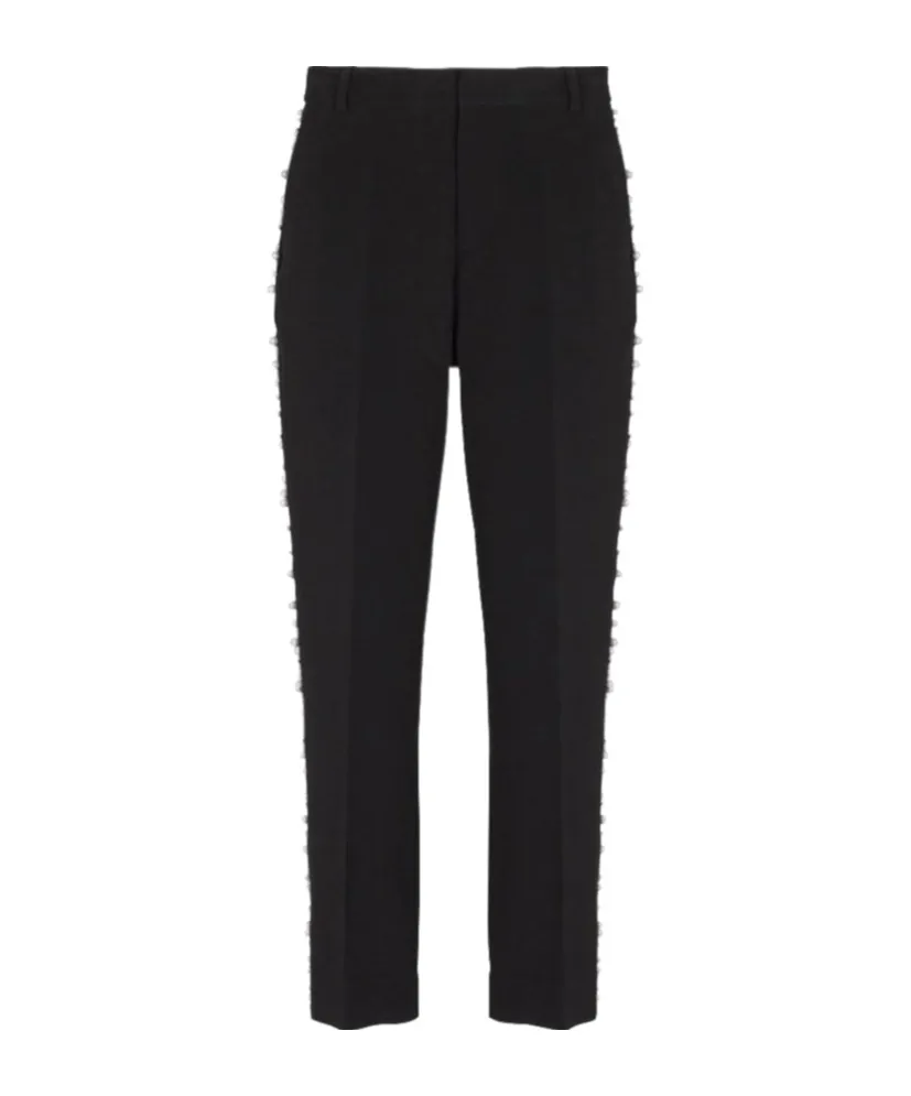 Pearl-Embellished Trousers