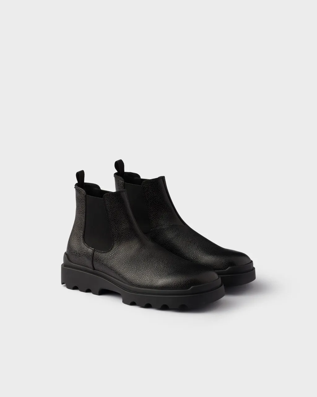 Stamped Leather Chelsea Boots